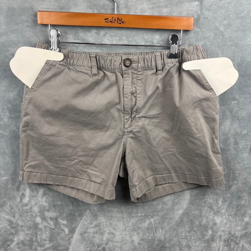 Chubbies Shorts Mens XL Gray 5.5 (5") Inseam Elastic Waist Stretch Casual Preppy - Picture 4 of 13